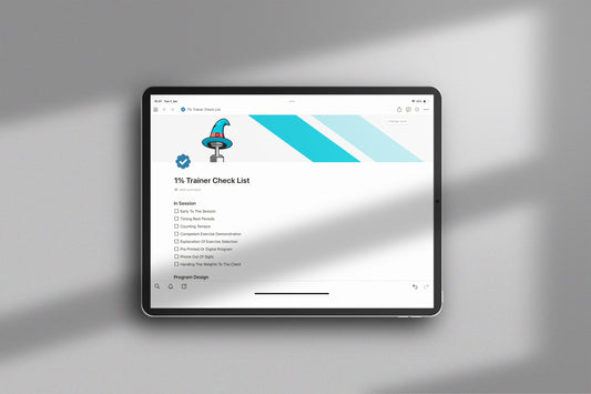 The Trainer Checklist